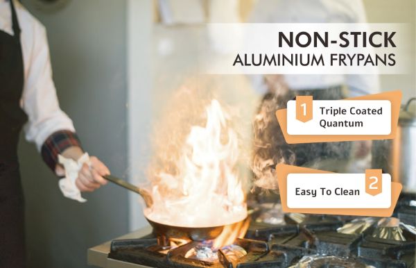 Sunnex μη κολλήσει αλουμινένια frypans