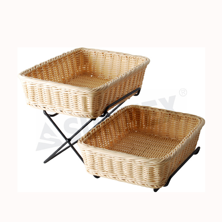 90 mm Βαθύ μισό μέγεθος PP Rattan καλάθι