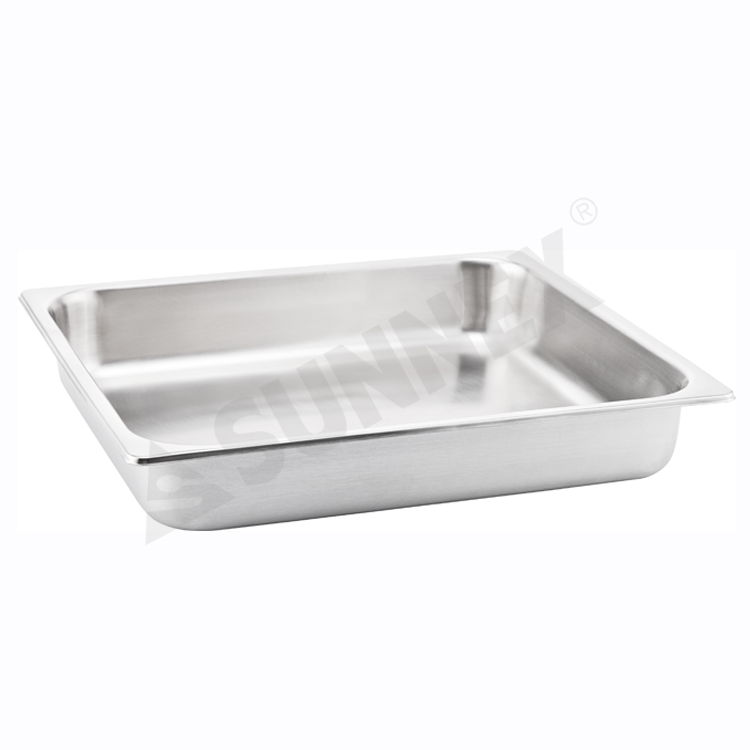 Ανοξείδωτο χάλυβα Anti-Jam Standard Weight Hotel GN Food Pans